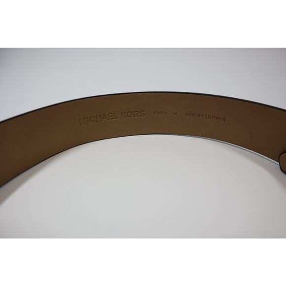 MICHAEL Michael Kors Black Genuine Leather Belt Size M